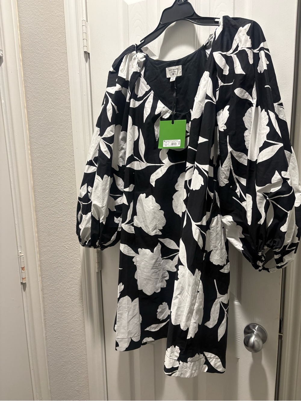 kate spade Black and White Floral Tunic Dress - Picture 3 of 6